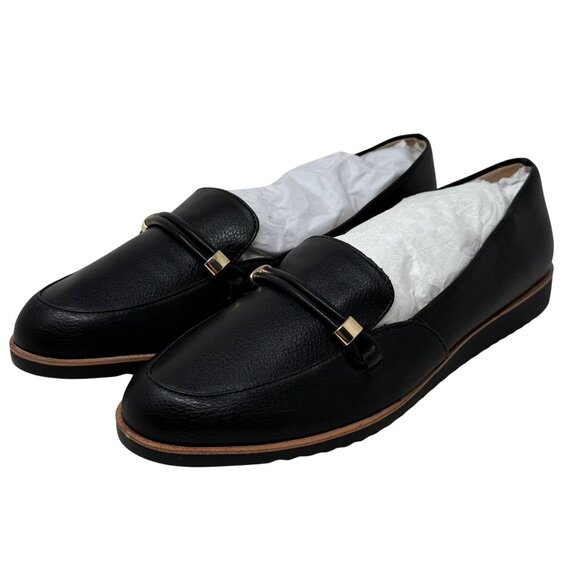 LifeStride Velocity 2.0 Womens Zaharav Faux Leather Loafers Size 10M Black - Picture 1 of 11